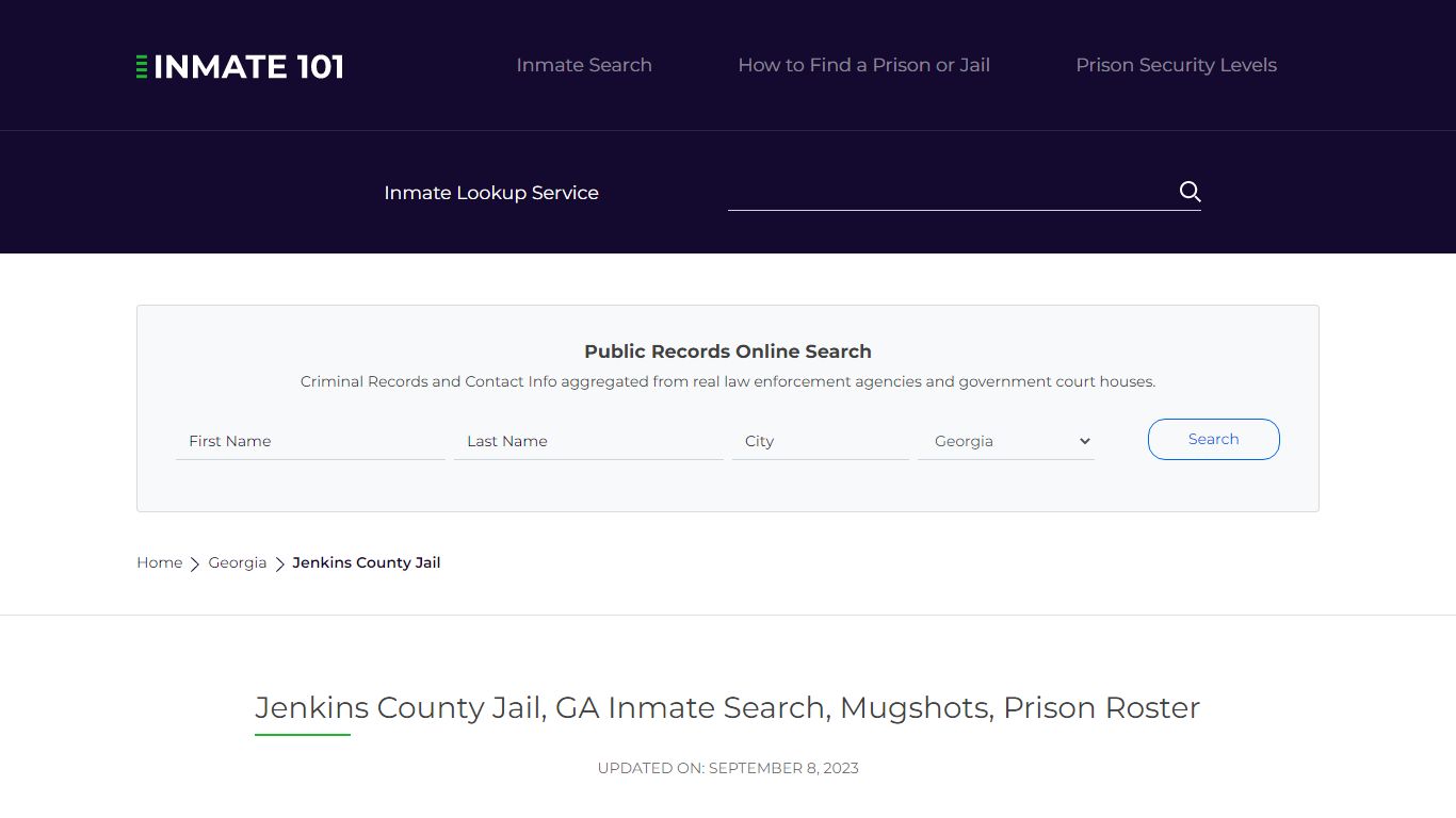 Jenkins County Jail, GA Inmate Search, Mugshots, Prison Roster